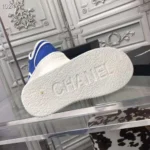 Zapatillas Chanel de suela gruesa para mujer - Azul marino