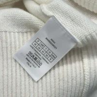 Dior Men DiorAlps Hooded Sweater White Wool and Cashmere Knit with Navy Blue Dior Star Motif (1)