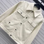 Dior Men Dioramour Jacket White Cotton Denim with Multicolor Cœur des Curiosités Motif