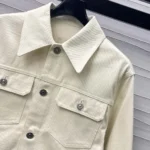 Dior Men Dioramour Jacket White Cotton Denim with Multicolor Cœur des Curiosités Motif