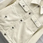 Dior Men Dioramour Jacket White Cotton Denim with Multicolor Cœur des Curiosités Motif