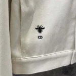 Dior Women Jacket White Cotton Denim with Gold-Tone Dior Around the World Motif