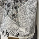 Dior Women Jacket White Cotton Denim with Gold-Tone Dior Around the World Motif