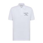 Dior Men Logo-embroidered Cotton Polo shirt-White