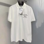 Dior Men Logo-embroidered Cotton Polo shirt-White