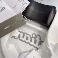 Dior Men Logo-embroidered Cotton Polo shirt-White (1)