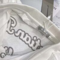 Dior Men Logo-embroidered Cotton Polo shirt-White (1)