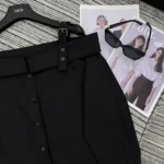 Dior Women Blouse Black Cotton Poplin 521B85A3356_X9000