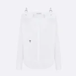 Dior Women Blouse White Cotton Poplin 521B85A3356_X0100