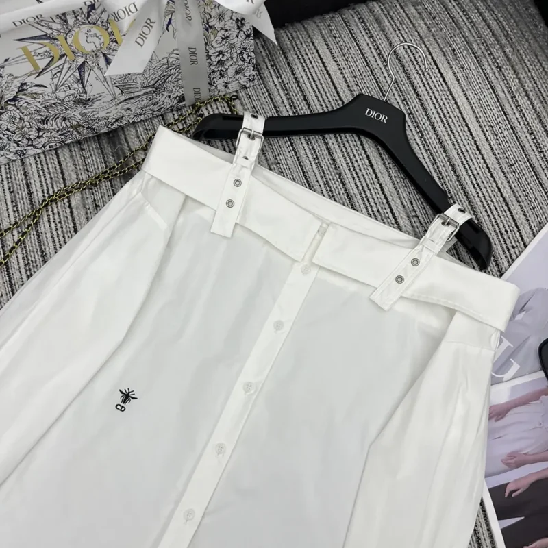 Dior Women Blouse White Cotton Poplin 521B85A3356_X0100
