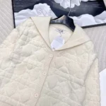 Cardigan Cannage Dior Femme en maille texturée écrue mélangée de laine et de cachemire