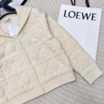 Cardigan Cannage Dior Femme en maille texturée écrue mélangée de laine et de cachemire
