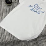 Camiseta Dior AND HYLTON NEL de corte relajado para mujer, jersey de algodón blanco