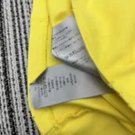 Dior Women DIOR AND HYLTON NEL T-Shirt Relaxed Fit Yellow Cotton Jersey