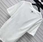 Dior Women Dioramour Embroidered T-Shirt White Cotton and Linen Jersey