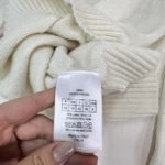 Dior Women Embroidered Sweater Ecru Cashmere Knit-514S57G0027