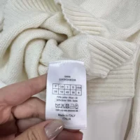 Dior Women Embroidered Sweater Ecru Cashmere Knit-514S57G0027 (1)