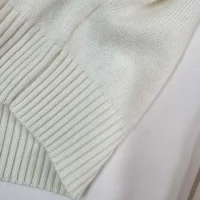 Dior Women Embroidered Sweater Ecru Cashmere Knit-514S57G0027 (1)