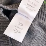 Dior Women Embroidered Sweater Gray Cashmere Knit 514S57A002