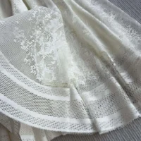 Dior Women Flared Mid-Length Skirt Ecru Dior Chardons Cotton-Blend Lace (1)