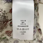 Blusa larga Dior para mujer, de muselina de algodón blanca con motivo multicolor Dior Cabinet de Curiosités