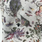 Blusa larga Dior para mujer, de muselina de algodón blanca con motivo multicolor Dior Cabinet de Curiosités