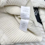 Dior Women Macrocannage Zipped Cardigan Ecru Wool- and Cashmere-Blend Knit