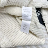 Dior Women Macrocannage Zipped Cardigan Ecru Wool- and Cashmere-Blend Knit (1)