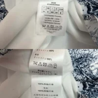 Dior Women Mid-Length Shirtdress White Cotton and Silk Poplin with Blue Toile de Jouy Scotland Motif (1)