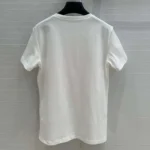 Dior Women Miss Dior T-Shirt White Cotton Jersey with Bright Pink Miss Dior Graffiti Motif