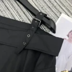 Dior Women Shirtdress Black Lightweight Cotton and Silk Poplin