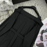 Dior Women Shirtdress Black Lightweight Cotton and Silk Poplin