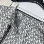 Dior Damen Skort Grauer technischer Taft-Jacquard mit Dior Oblique-Motiv