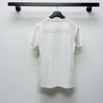 Dior Women T-Shirt White Cotton and Linen Jersey with Black Dior Cabinet de Curiosités Motif