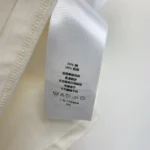 Dior Women T-Shirt White Cotton and Linen Jersey with Black Dior Cabinet de Curiosités Motif