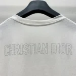 Dior Women T-Shirt White Cotton and Linen Jersey with Black Dior Cabinet de Curiosités Motif