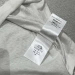 Dior Women T-Shirt White Cotton and Linen Jersey with Black Toile de Jouy Scotland Motif