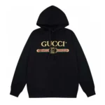 Gucci Men GG Cotton Jersey Sweatshirt Gucci Print-Black