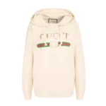 Gucci Men GG Cotton Jersey Sweatshirt Gucci Print-White