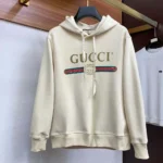 Gucci Men GG Cotton Jersey Sweatshirt Gucci Print-White