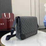 Gucci Men GG Emblem Medium Crossbody Bag 821154FAED41000