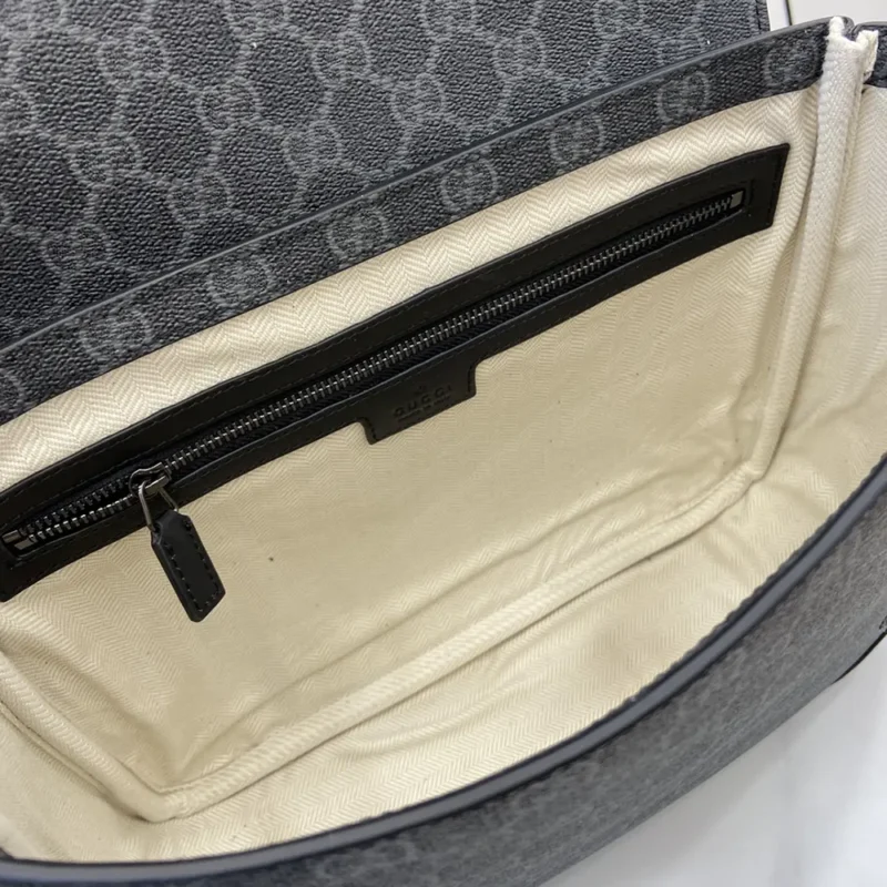Gucci Men GG Emblem Medium Crossbody Bag 821154FAED41000