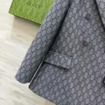 Veste jacquard en laine GG pour homme de Gucci - Gris