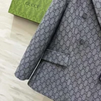 Gucci Men GG Wool Jacquard Jacket-Grey (1)