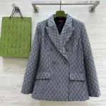 Veste jacquard en laine GG pour homme de Gucci - Gris