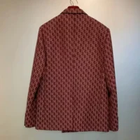 Gucci Men Gucci Classic Red Wool Blazer (1)