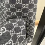 Gucci Men Gucci Classic Silver Wool Blazer