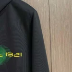 Gucci Men Printed Cotton Jersey Hooded Sweatshirt-Black