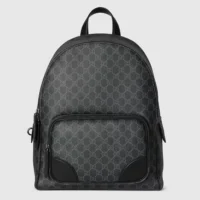 Gucci Unisex GG Emblem Medium Backpack-Gray 821159FAED41000 (1)