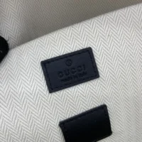 Gucci Unisex GG Emblem Medium Backpack-Gray 821159FAED41000 (1)